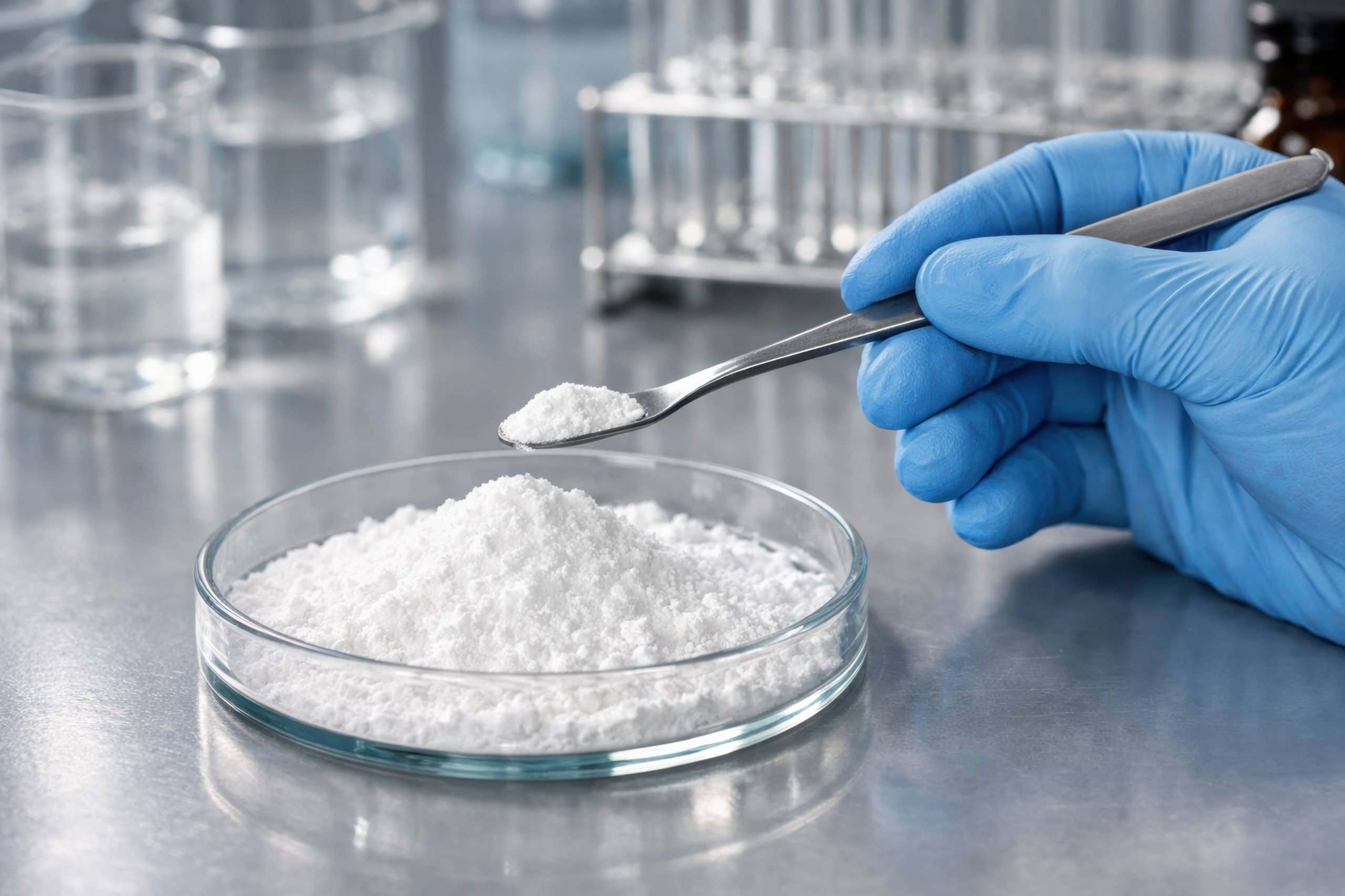 Pharmaceutical active ingredient powder.