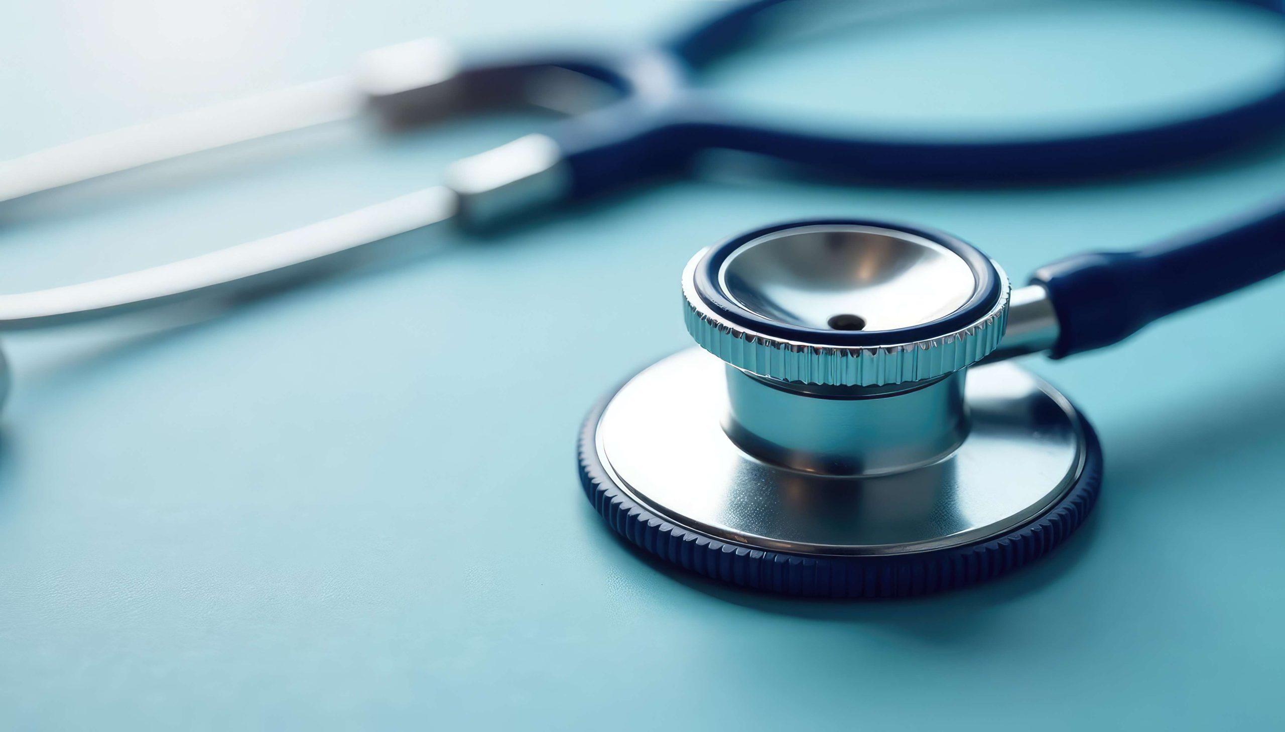 Close-up of a classic stethoscope, coiled and ready for use , wellness, medical