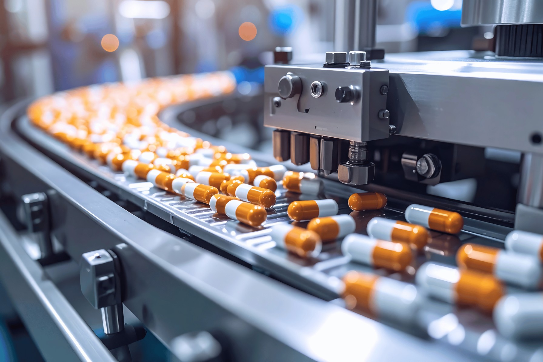 Lines of tablets & capsules